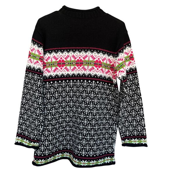 Vintage Norton Studio Sweater Womens Small Fair Isle Acrylic Pullover 90s - Picture 2 of 7